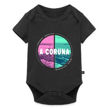 A Coruna Spain City Skyline Home Love Holiday - Body à manches courtes Premium Bébé - noir - Devant