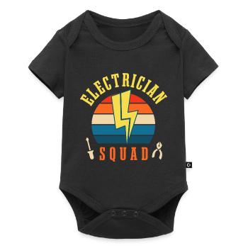 Electrician Squad Hobby Worker Electronic - Body à manches courtes Premium Bébé - noir - Devant