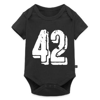 42 number jersey - Baby Premium short-sleeve bodysuit - black - Front