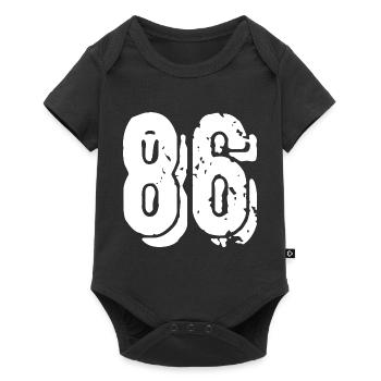 86 number jersey - Baby Premium short-sleeve bodysuit - black - Front