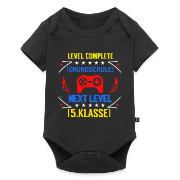 Einschulung Schulanfang Kindergarten Schulstart - Baby Premium Kurzarmbody - Schwarz - Vorne