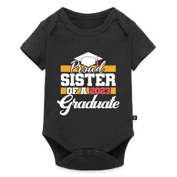 Proud Sister Of A 2023 Graduate Graduation Party - Baby Premium short-sleeve bodysuit - black - Front