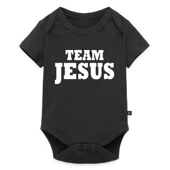 Team jesus - Baby Premium short-sleeve bodysuit - black - Front