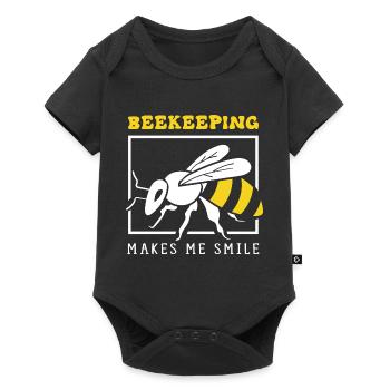 Beekeeping Ironic Quote Bee Keeper Honey - Baby Premium short-sleeve bodysuit - black - Front