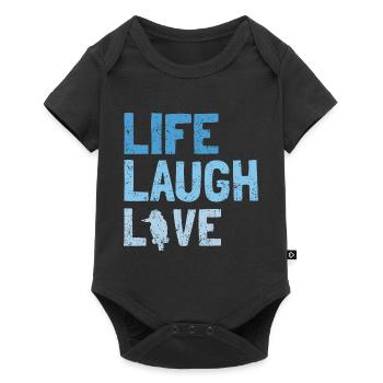 Kookaburra Design and Laughing Bird - Baby Premium short-sleeve bodysuit - black - Front