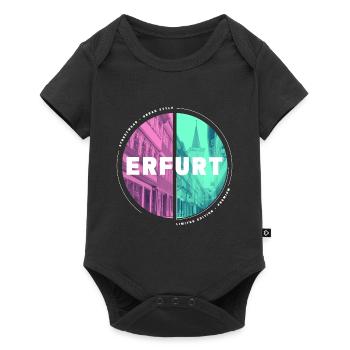 Erfurt Germany City Skyline Home Love - Baby Premium short-sleeve bodysuit - black - Front