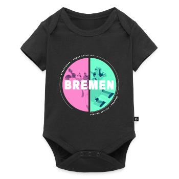 Brême Allemagne Ville Skyline Accueil Amour - Body à manches courtes Premium Bébé - noir - Devant
