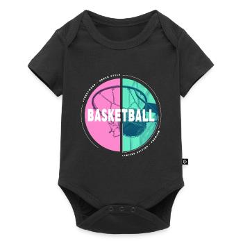 Basketteur Basketteur Basketteur Dunking Sport Player - Body à manches courtes Premium Bébé - noir - Devant