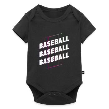 Baseball Sports Police Vintage Retro Home Run - Body à manches courtes Premium Bébé - noir - Devant