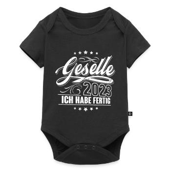 Geselle 2023 Gesellenprüfung - Baby Premium Kurzarmbody - Schwarz - Vorne
