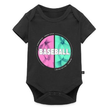 Joueur de baseball USA Sport Vintage Retro - Body à manches courtes Premium Bébé - noir - Devant
