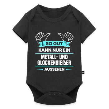 Metall- Glockengießer Design für stolze Handwerker - Baby Premium Kurzarmbody - Schwarz - Vorne