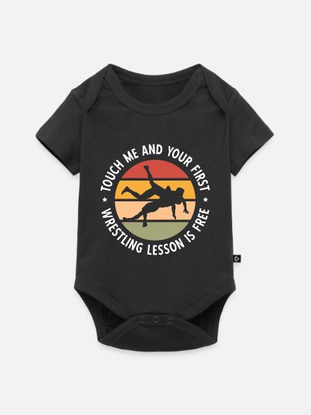 Grappling Martial Arts Wrestling - Baby Premium Kurzarmbody - Schwarz