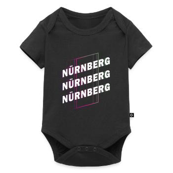 Nuremberg Allemagne City Font Skyline Accueil - Body à manches courtes Premium Bébé - noir - Devant