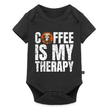 Le café est ma thérapie Amateurs de café Paresseux - Body à manches courtes Premium Bébé - noir - Devant