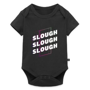 Slough England UK City Font Skyline Home - Baby Premium short-sleeve bodysuit - black - Front