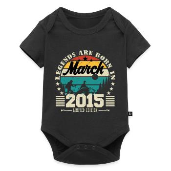 Mars 2015. Cadeau d'anniversaire mars 2015. - Body à manches courtes Premium Bébé - noir - Devant