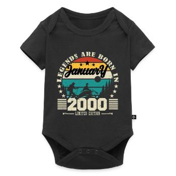 January 2000. Birthday gift January 2000. - Baby Premium short-sleeve bodysuit - black - Front