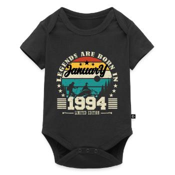 January 1994. Birthday gift January 1994. - Baby Premium short-sleeve bodysuit - black - Front