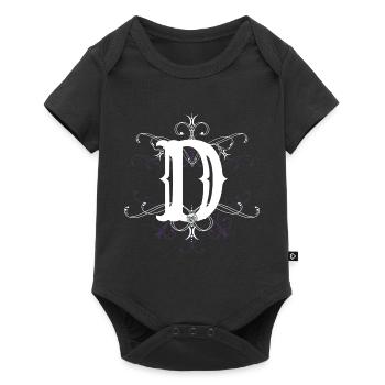 Letter D, point (D) - Baby Premium short-sleeve bodysuit - black - Front