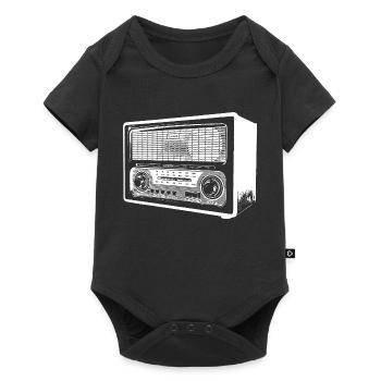 Retro Radio - Baby Premium short-sleeve bodysuit - black - Front
