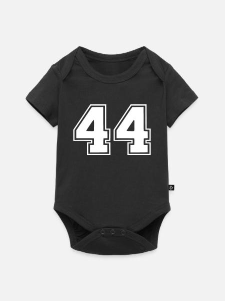 44 - Baby Premium Kurzarmbody - Schwarz