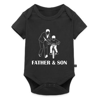 Father's Day Son Design - Baby Premium short-sleeve bodysuit - black - Front