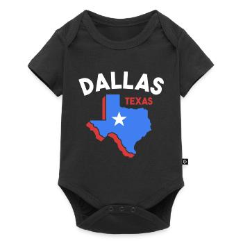 Conception de carte Dallas Texas pour les fiers Dallasites - Body à manches courtes Premium Bébé - noir - Devant