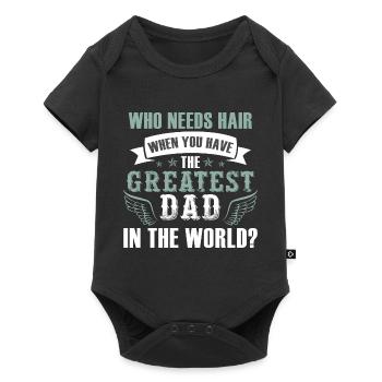 Greatest Dad - Baby Premium short-sleeve bodysuit - black - Front