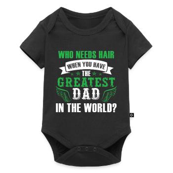 Funny Dad Fathers Day - Baby Premium short-sleeve bodysuit - black - Front