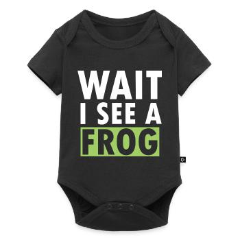 Herpetologist Amphibian Toad Funny Wait I See A Fr - Baby Premium short-sleeve bodysuit - black - Front