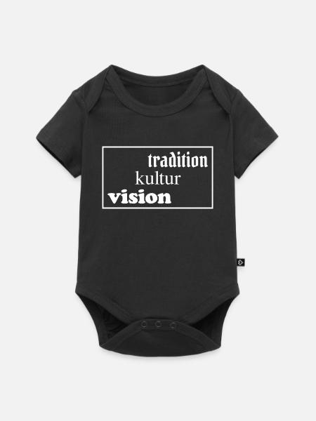 Tradition Kultur Vision - Baby Premium Kurzarmbody - Schwarz