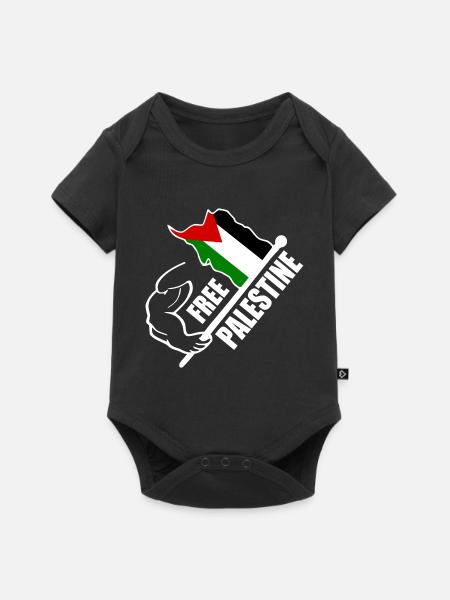 Free palestine - Baby Premium Kurzarmbody - Schwarz