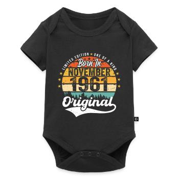 Legendary since November 1961 - 1961 - Baby Premium short-sleeve bodysuit - black - Front