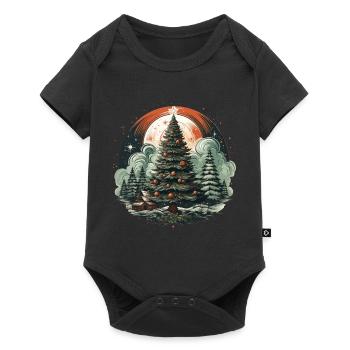 Christmas tree - Baby Premium short-sleeve bodysuit - black - Front
