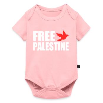 Free palestine - Body à manches courtes Premium Bébé - rose - Devant