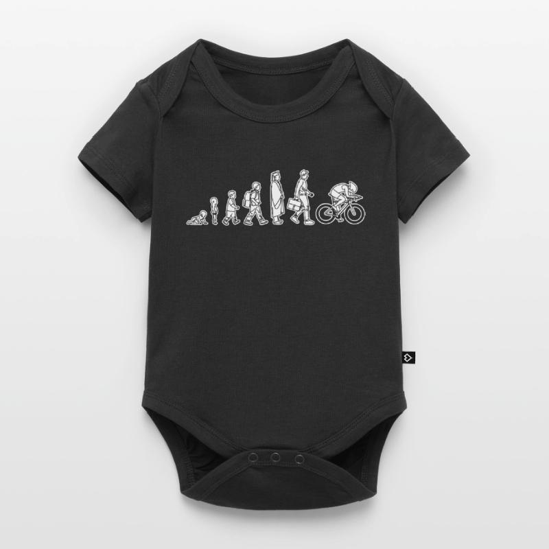 Evolution eines Radfahrers Baby Premium Kurzarmbody