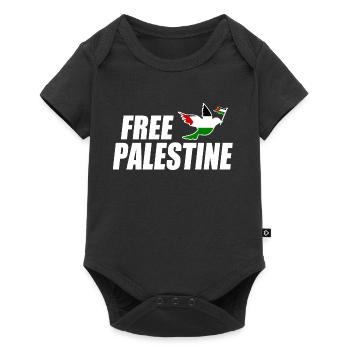 Free palestine - Baby Premium short-sleeve bodysuit - black - Front