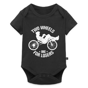 Recumbent Trike - Baby Premium Kurzarmbody - Schwarz - Vorne