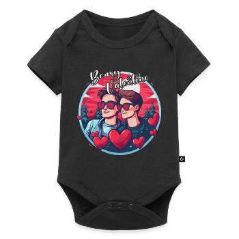 LGBT Gay Valentine's Day Idea for Gays - Baby Premium short-sleeve bodysuit - black - Front