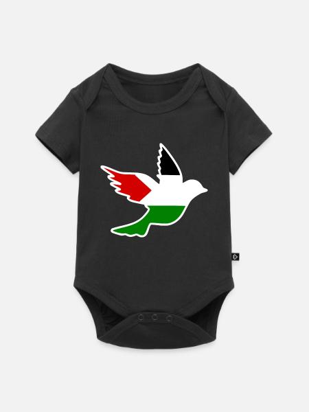 Free palestine - Body à manches courtes Premium Bébé - noir