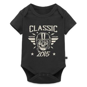 Vintage Classic Birthday Gift Born in 2015 - Baby Premium short-sleeve bodysuit - black - Front