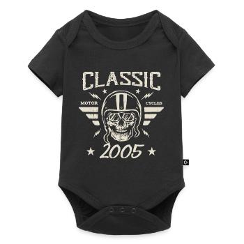 Cadeau D’anniversaire Classique Vintage Né en 2005 - Body à manches courtes Premium Bébé - noir - Devant