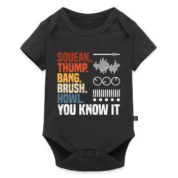 Tontechniker Geschenke | Toningenieur Deejay DJ - Baby Premium Kurzarmbody - Schwarz - Vorne