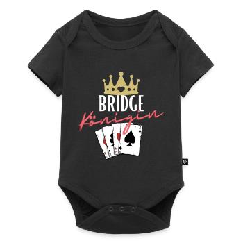 Bridge Königin - Baby Premium Kurzarmbody - Schwarz - Vorne