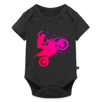 Dirt Biker Dirt Bike Freestyle Motocross - Body à manches courtes Premium Bébé - noir - Devant