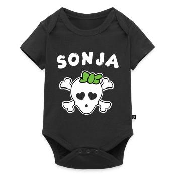 Pirate Sonja Design pour les filles et les femmes - Body à manches courtes Premium Bébé - noir - Devant