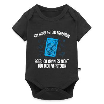 Mathe Mathematik Lehrer Rechner - Baby Premium Kurzarmbody - Schwarz - Vorne