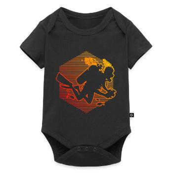 Plongée sous-marine Plongeuse Plongée sous-marine femme - Body à manches courtes Premium Bébé - noir - Devant