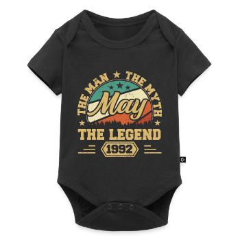 Mai 1992 - Cadeau d’anniversaire né en Mai 1992 - Body à manches courtes Premium Bébé - noir - Devant